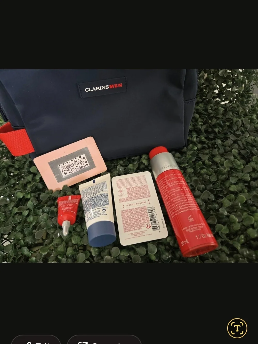 Clarins men Energizing Essentials Set: Energizing Gel 50ml + Active Face NIB